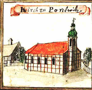 Kirch zu Pontwitz - Kościół, widok ogólny
